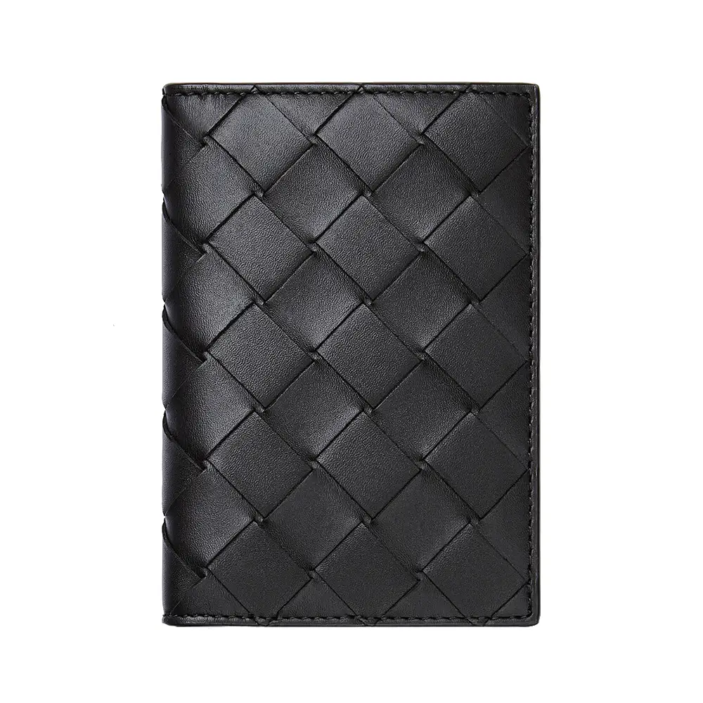 ★BOTTEGA VENETA★ Intrecciato Flip Card Case Black 796964V4 Bottega Veneta Black leather card case with intrecciato