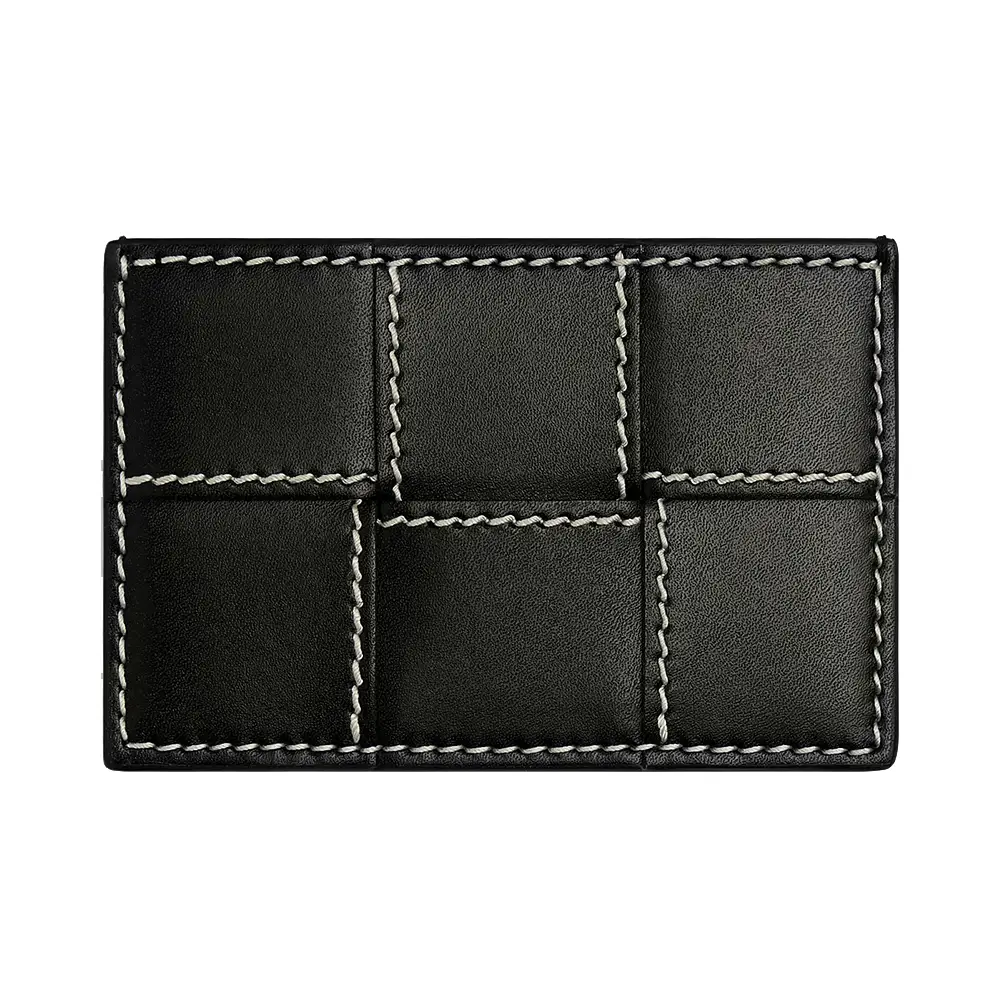 【BOTTEGA VENETA】CASSETTE WALLET Bottega Veneta® Women's Cassette Zip Around Wallet in Black