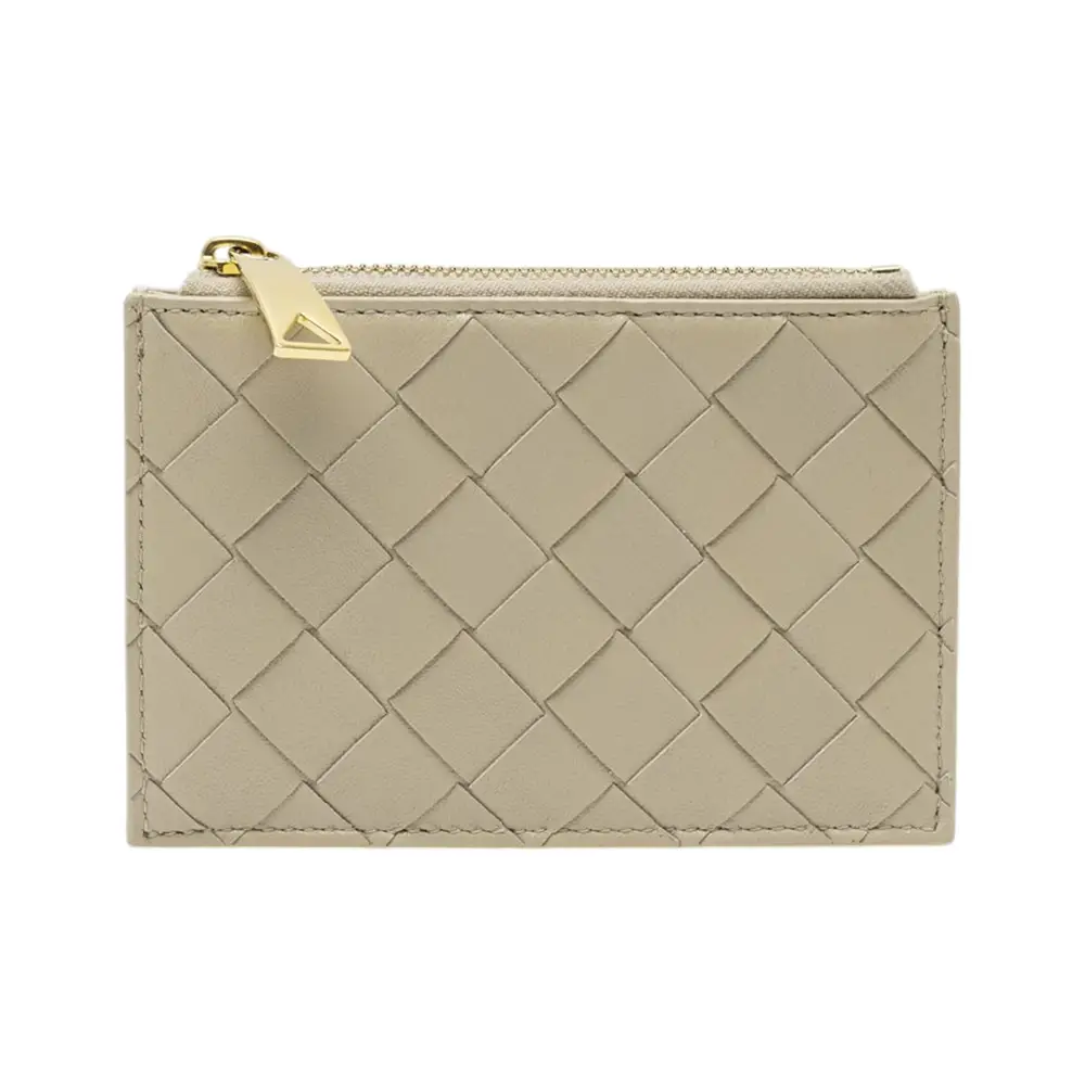 Bottega Veneta Cassette Credit Card Case Travertine – voilà.id