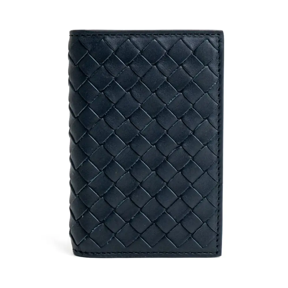 Bottega Veneta Intrecciato Weave Card Holder Black – voilà.id