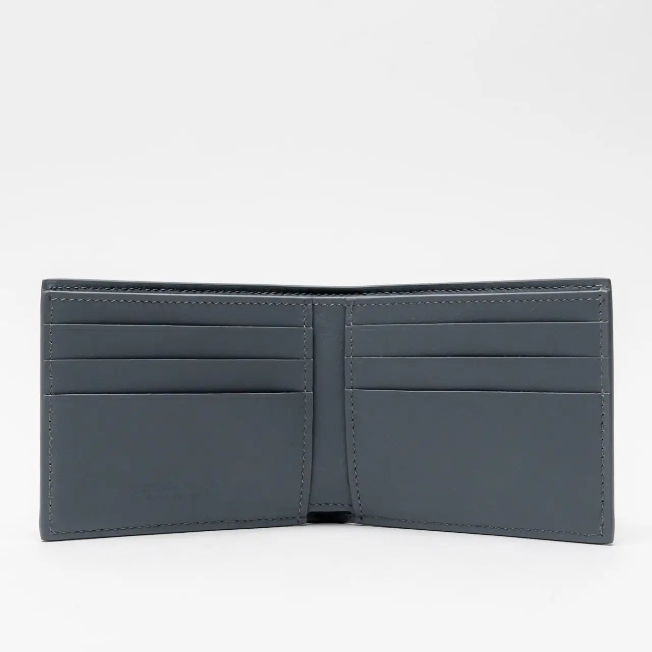 Bottega Veneta Intrecciato Bi-Fold Leather Wallet Thunder