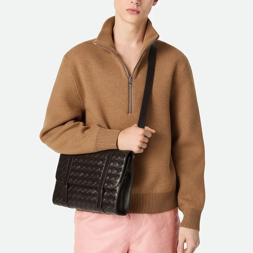 Bottega Veneta Piccolo Portfolio Intrecciato Leather