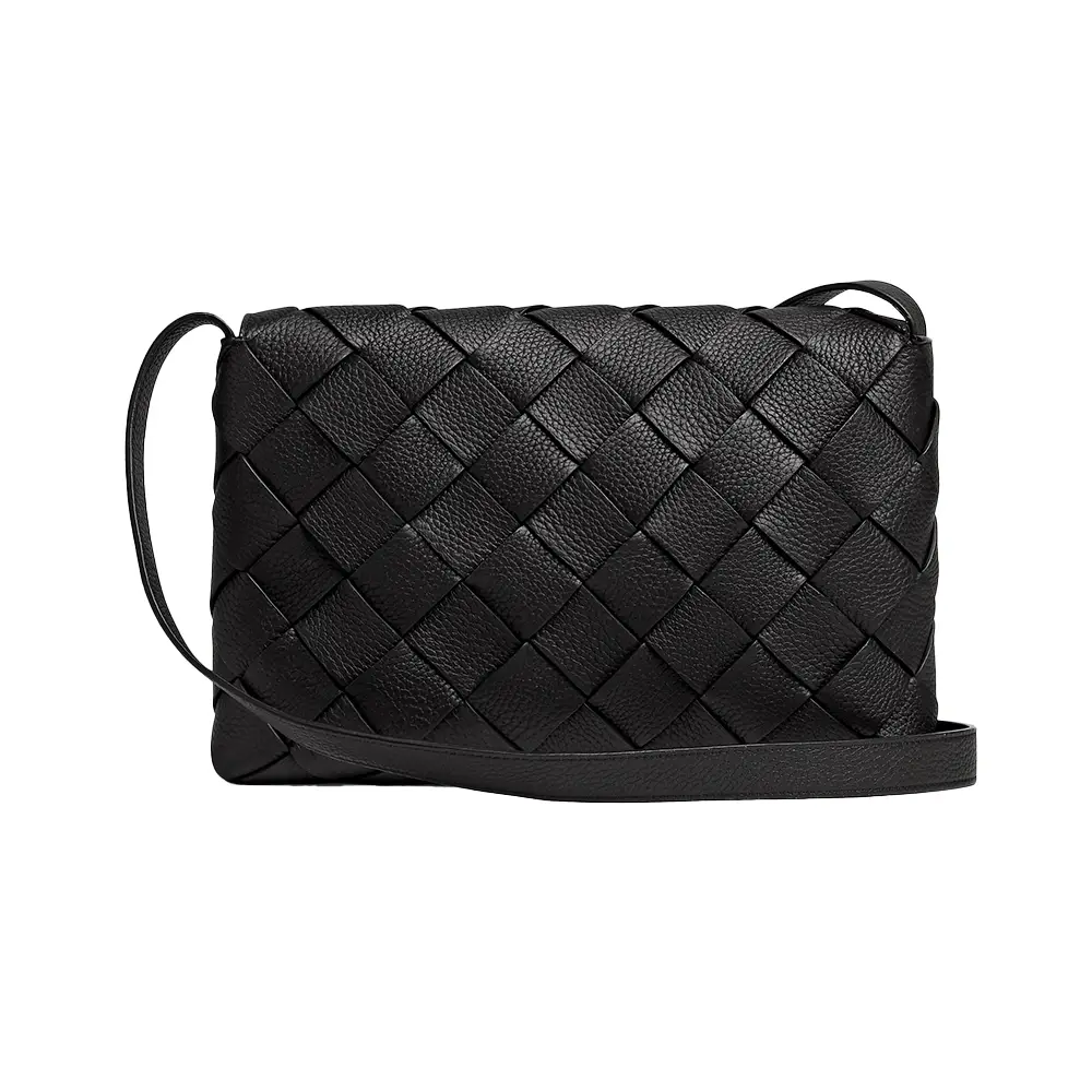 Bottega Veneta Diago Large Intrecciato Crossbody Bag Black – voilà.id