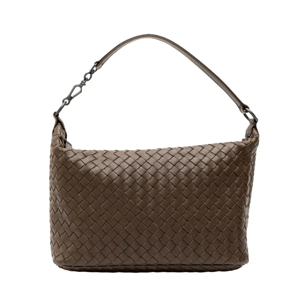 Bottega Veneta Small Tourmaline Intrecciato Nappa Shoulder Bag