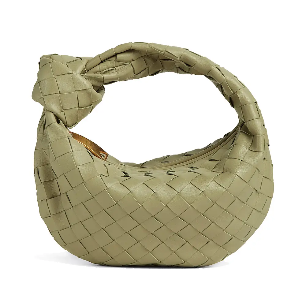 tateaya627 ALTICA Genuine Leather Hand Woven Crosshatch Pattern Ladies Tote