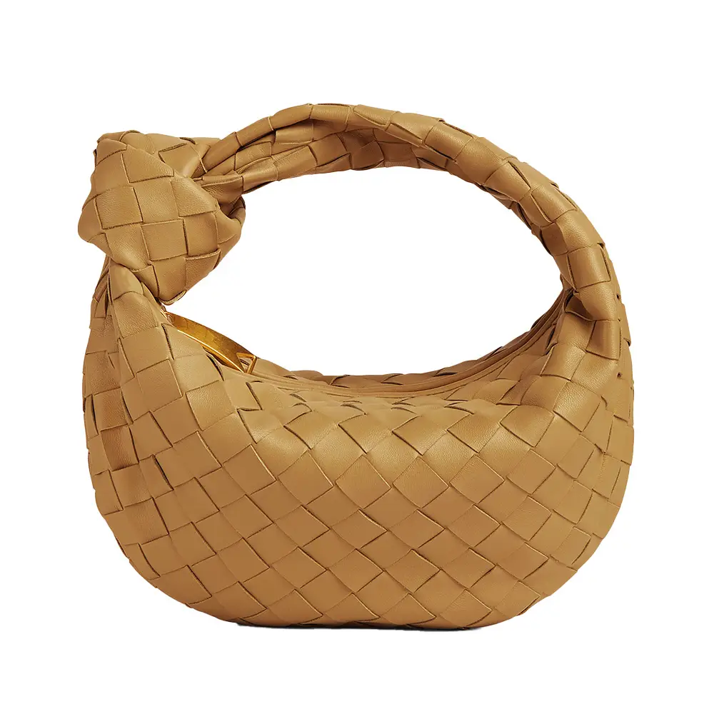 ★BOTTEGA VENETA★ Jodi Shoulder Bag Travertine 651876VCPP52 Brand New Bottega Veneta Jodie Small Leather Hobo Bag In