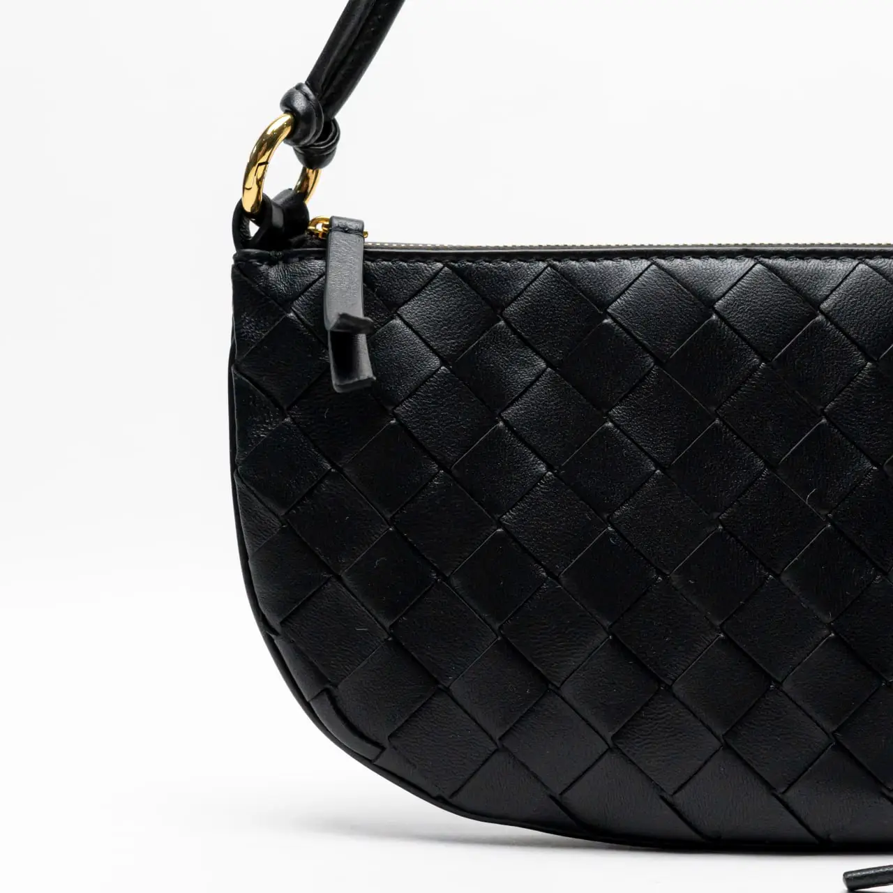 Bottega Veneta Gemelli Pouch Intrecciato Nappa Leather Black