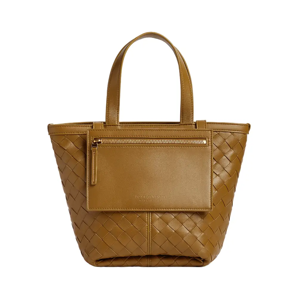 VIP価格.BOTTEGA VENETA POUCH FLIP FLAP SMALL PRISM 関送込 Bottega Veneta Flip Flap Small Prism Canvas & Leather Pouch