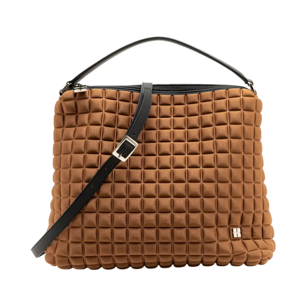 Atelier de LUMEN Panier Leather Stitches Petit Bag Tan – voilà.id