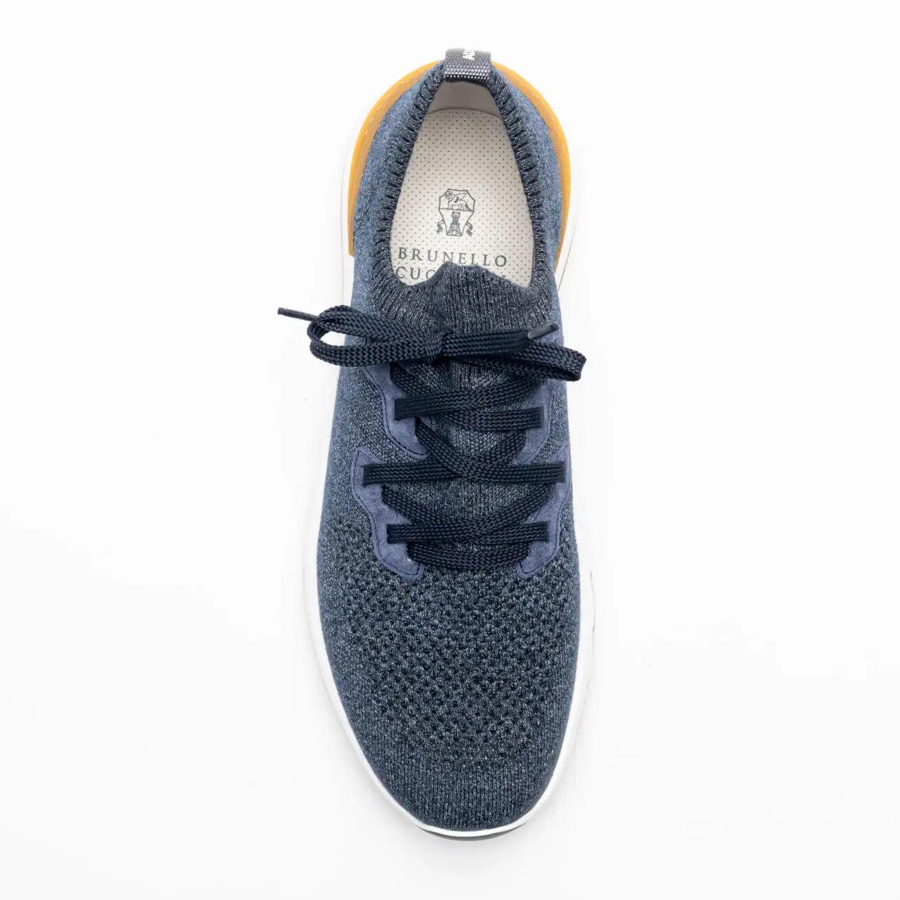 グランドセイコー セール Brunello Cucinelli Chiné Knit Cotton Running Shoes Blue トップス