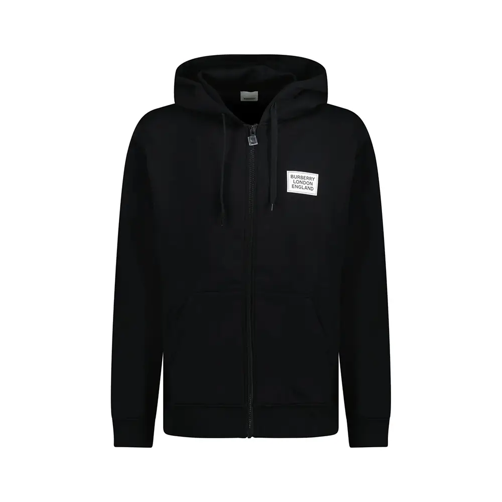 Burberry Hove Logo Hoodie Jacket Black – voilà.id