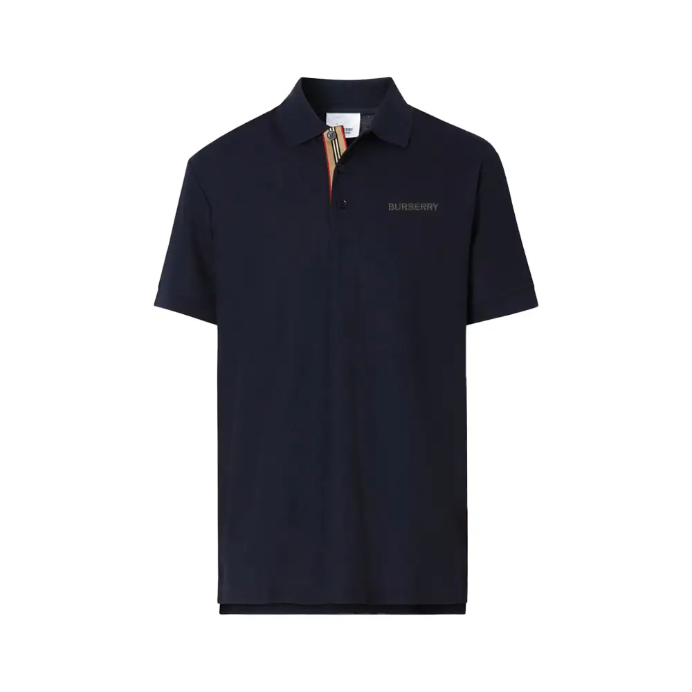 Burberry Hartford Logo Polo Shirt Navy – voilà.id