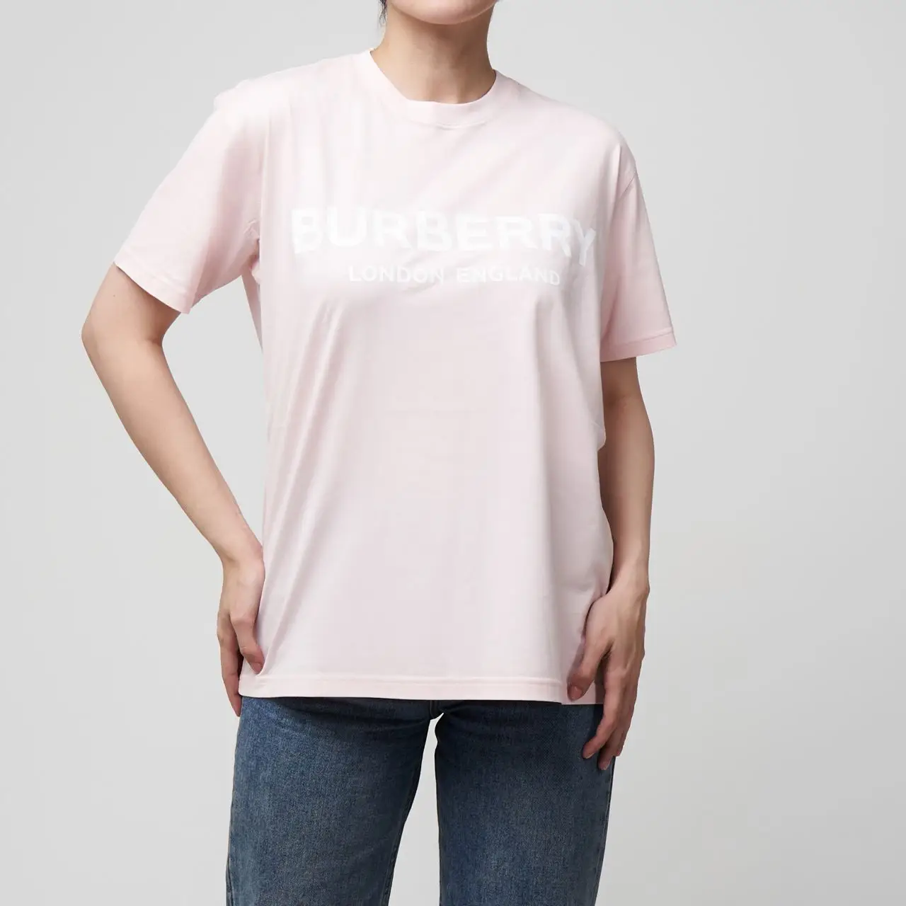 Burberry t shirt pink online
