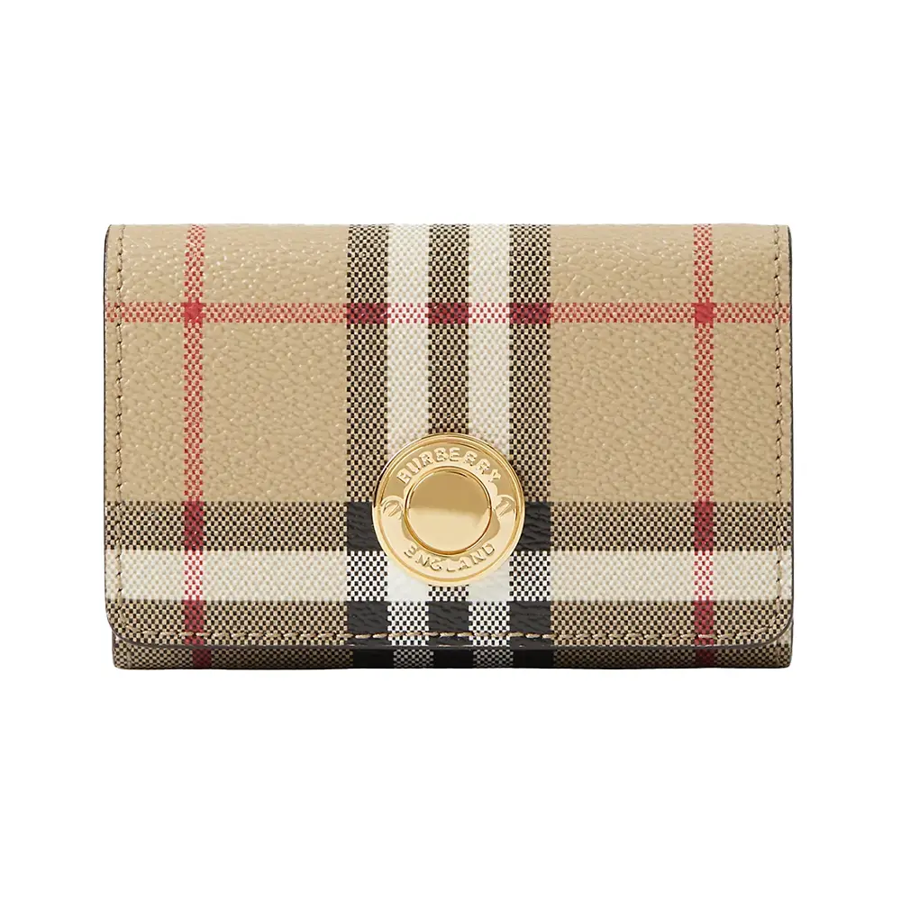 [Burberry] Check Card Holder - Archive Beige ☆送料込☆ 561127D5-E484-4681-80B1-