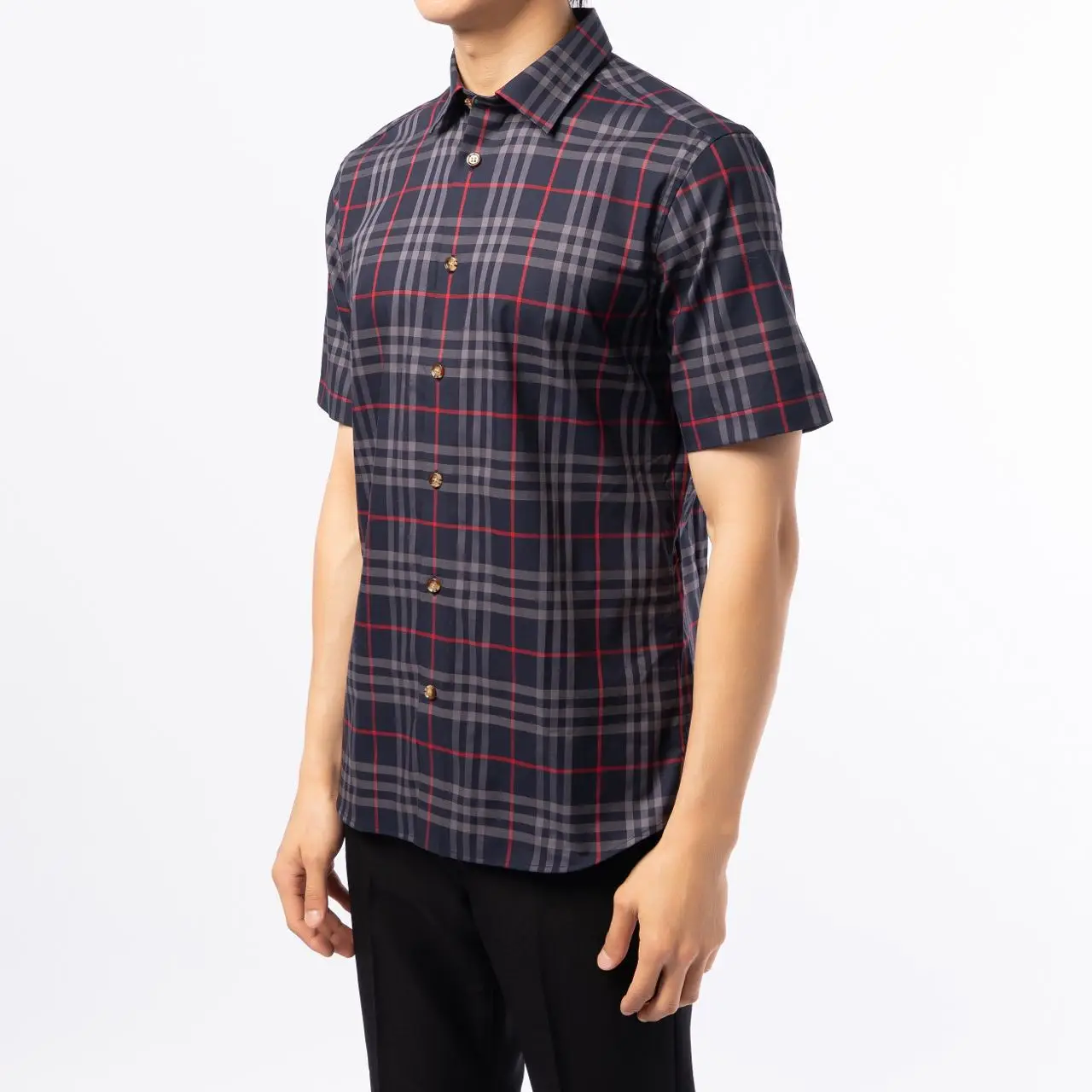 Shirt 8020965 Burberry Check Short Sleeve Shirt Slim Fit Check