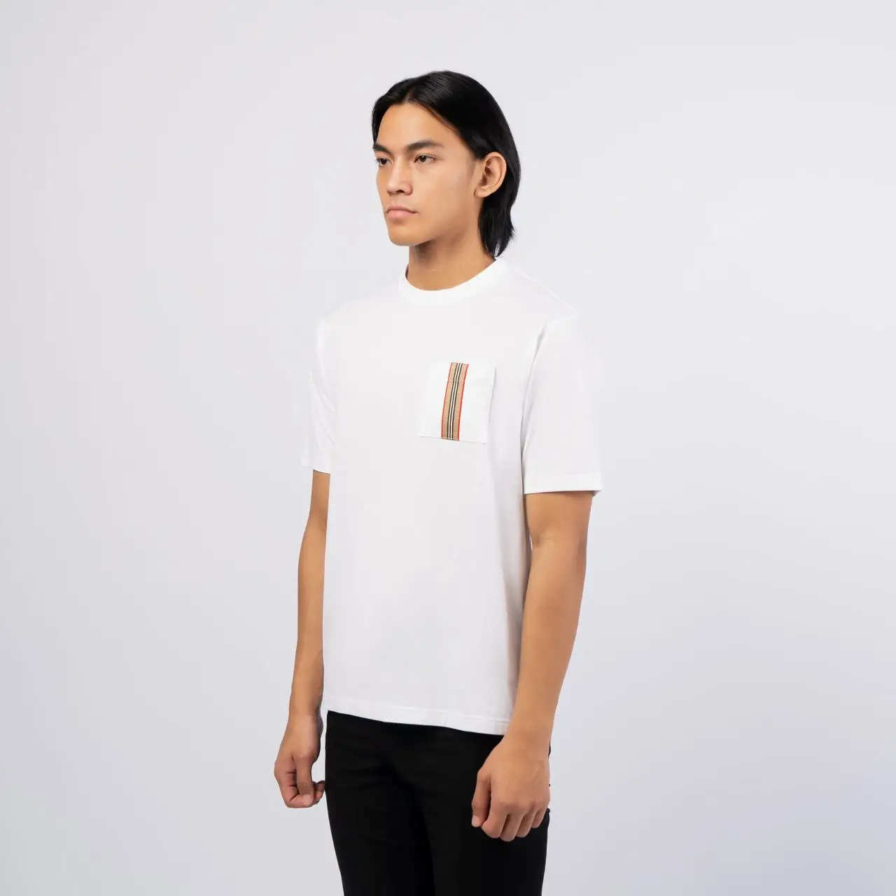 【BURBERRY】限定セール ELLISON ICON ストライプポケット BURBERRY】ELLISON ICON ストライプポケットTシャツ (Burberry/T