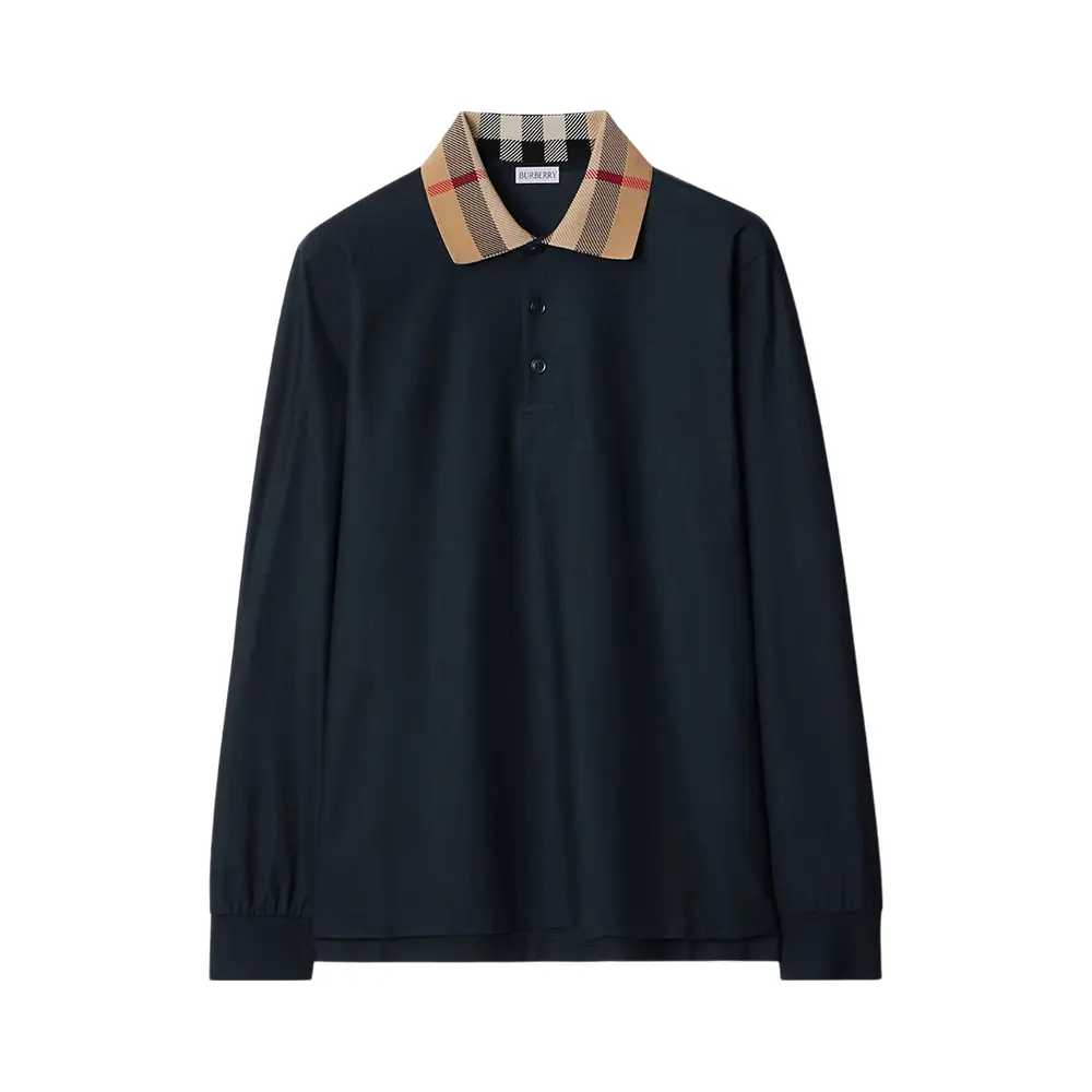 Mens burberry long sleeve polo hotsell