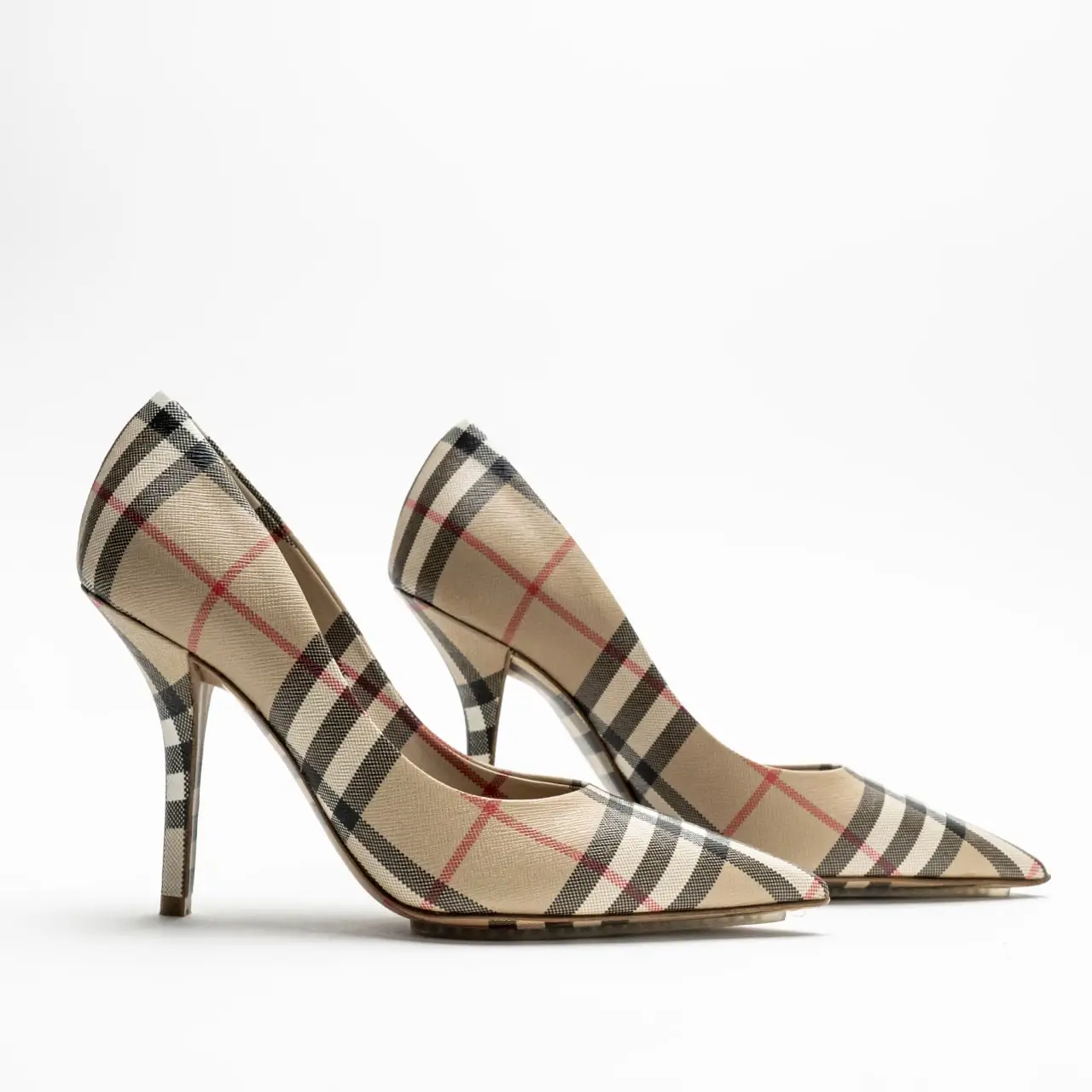【Burberry】 Sweep 100 fringed wool pumps Sweep 100 fringed wool pumps in multicoloured - Burberry
