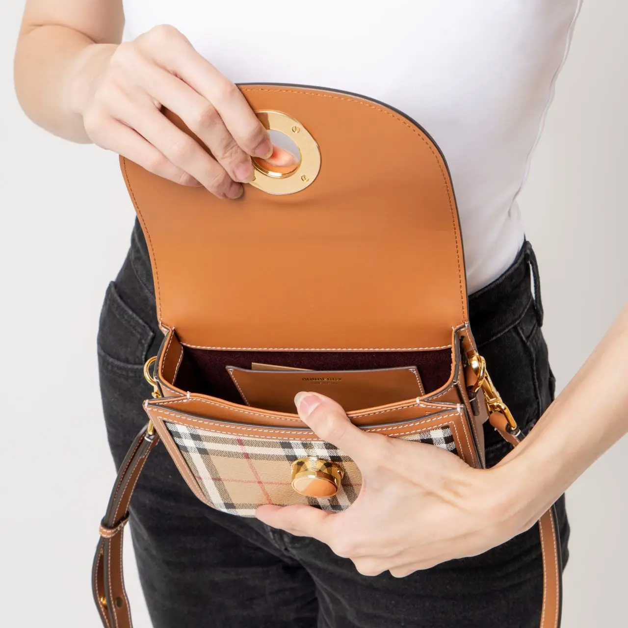 Small burberry crossbody clearance