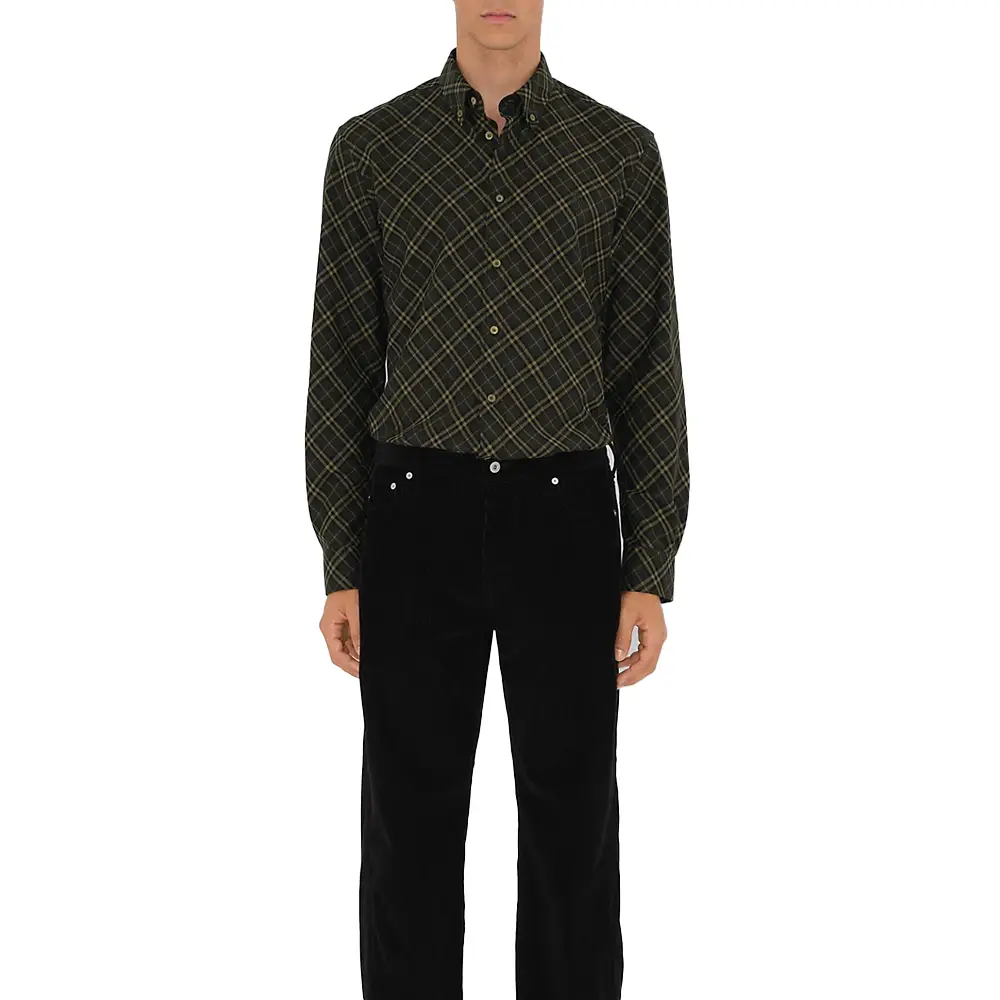 Tシャツ・カットソー Burberry SS25 'B Shield' check shirt (8106190 SANDIPCHECK) Burberry 'B Shield' check shirt | julianfashion | REVERSIBLE