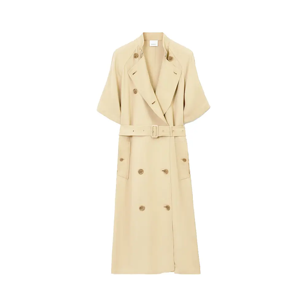 ジャケット Burberry Ivory trench dress in viscose Burberry Ivory trench dress in viscose from $876.87 - on