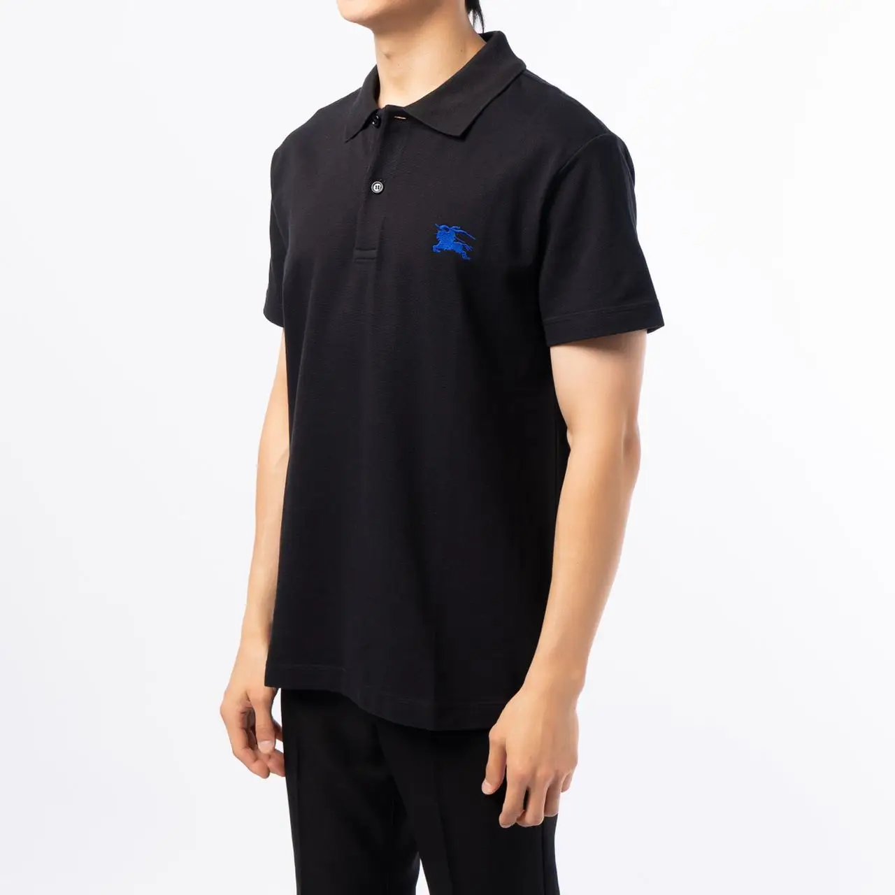 Vintage 90s Burberry Navy Pocket Polo Tee T Shirt Logo XL | eBay