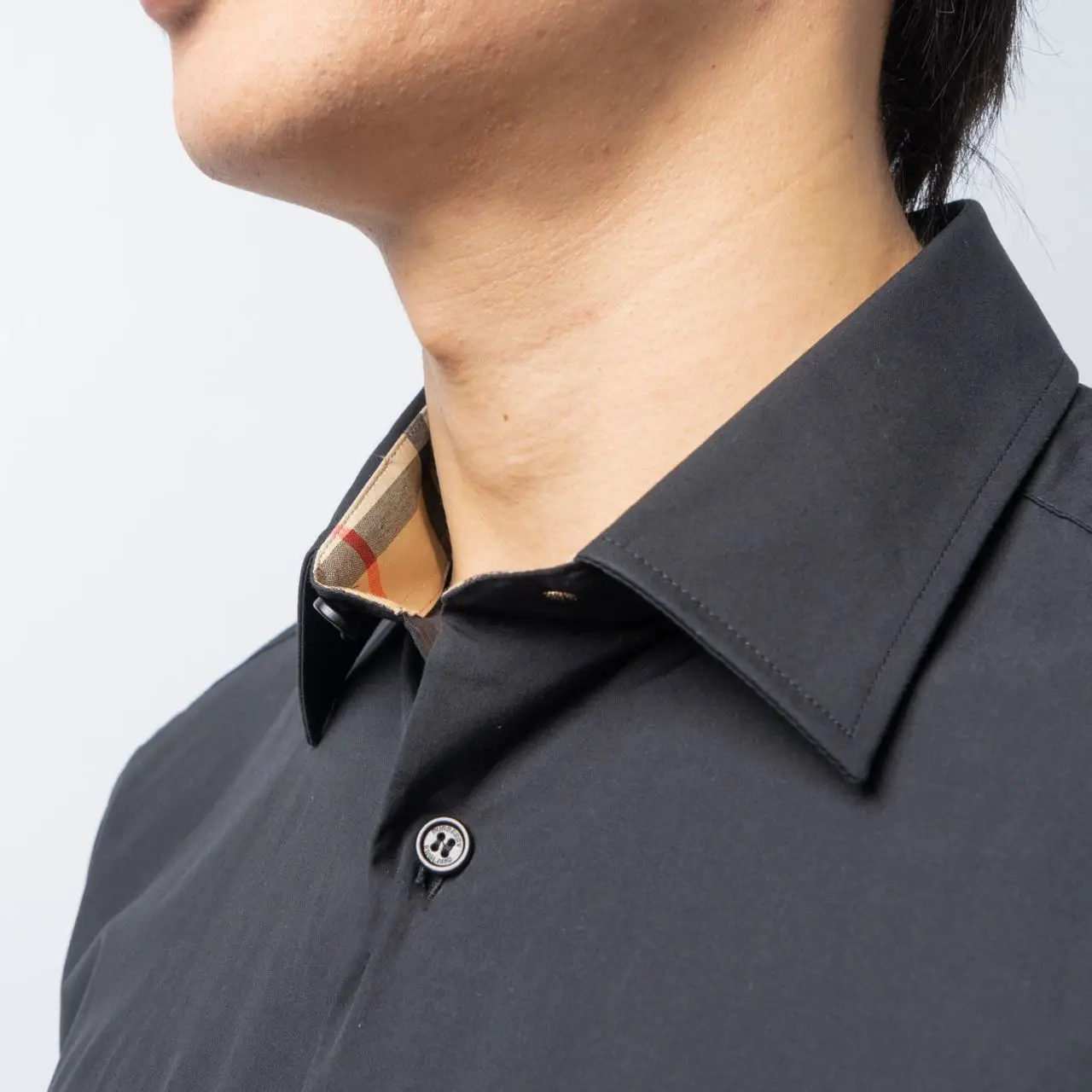 Burberry Embroidered EKD Stretch Short Sleeves Cotton Shirt Burberry Embroidered EKD Stretch Short Sleeves Cotton Shirt
