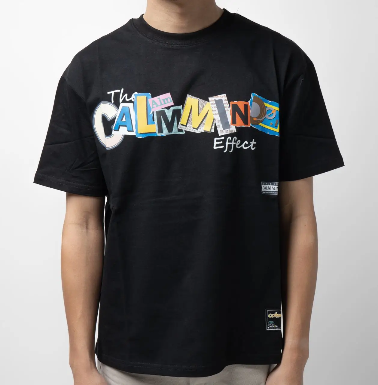 Calmmind Tear Stitching Monster T-Shirt Black – voilà.id