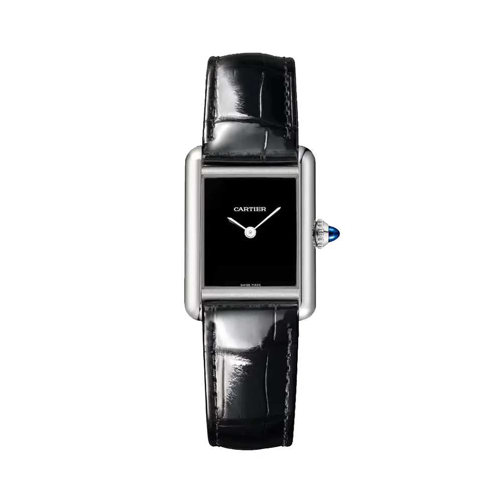 Cartier Tank Must De Cartier 22 - WSTA0071 Black Lacquered Dial