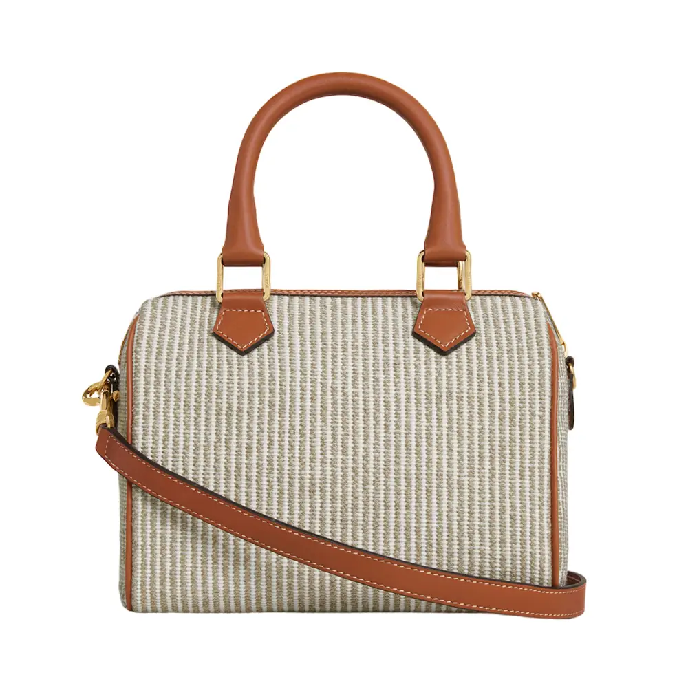 【関税込】SMALL BOSTON CUIR TRIOMPHE IN STRIPED TEXTILE CELINE SMALL POUCH WITH STRAP CUIR TRIOMPHE IN STRIPED