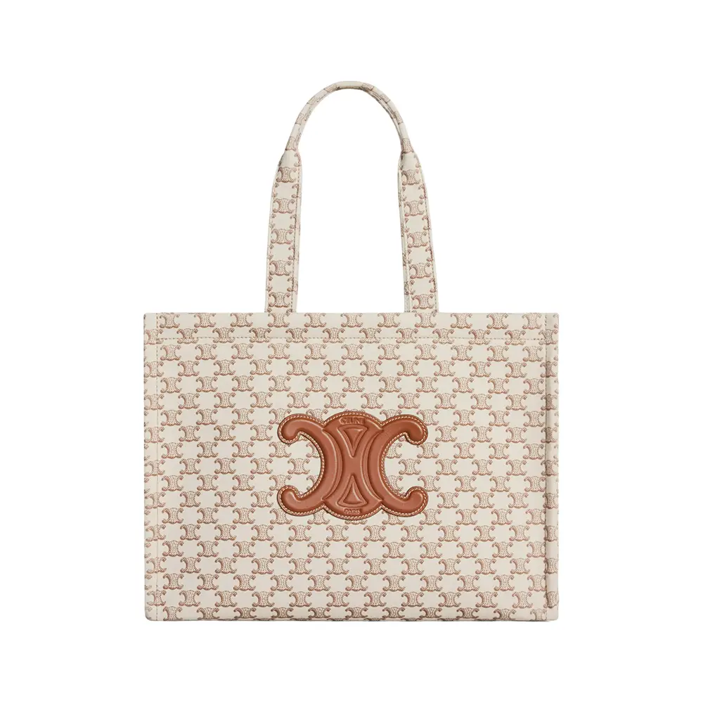 Celine Large Cabas Thais Textile With Triomphe Canvas Print