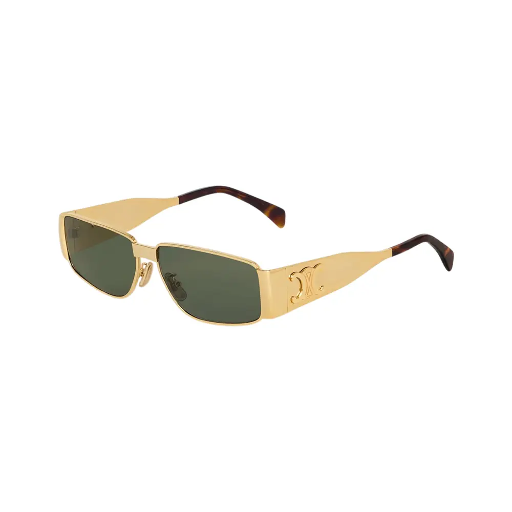 Celine Triomphe Metal 06 Sunglasses Gold Green – voilà.id