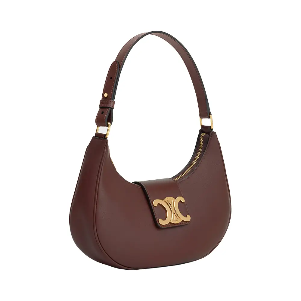 Celine Ava Triomphe Bag Soft Smooth Calfskin Chestnut Ghw