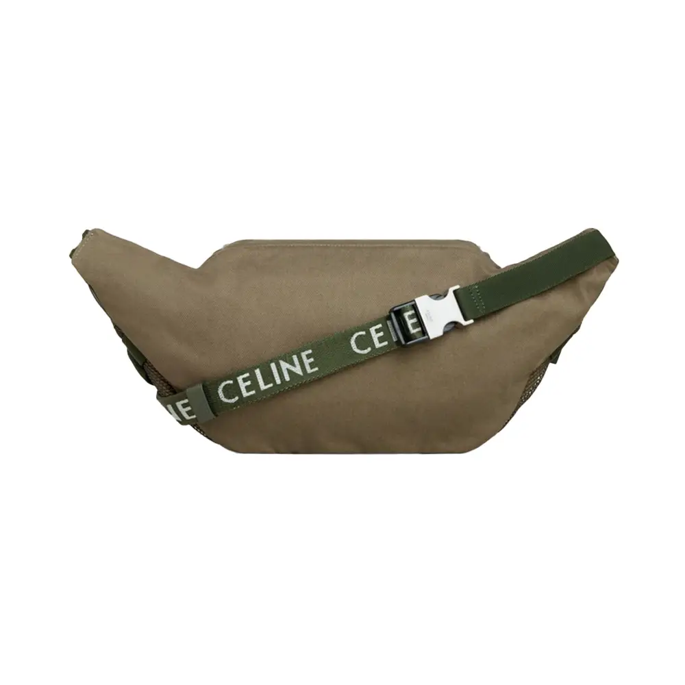 【CELINE】セリーヌ LARGE ZIPPED BELT COTTON BAG Celine Large Zipped Belt Bag Trekking In Cotton Gabardine