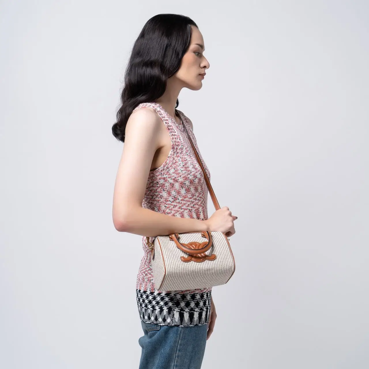 Celine Small Boston Cuir Triomphe Bag Beige – voilà.id Celine Small Boston Cuir Triomphe Bag Beige – voilà.id