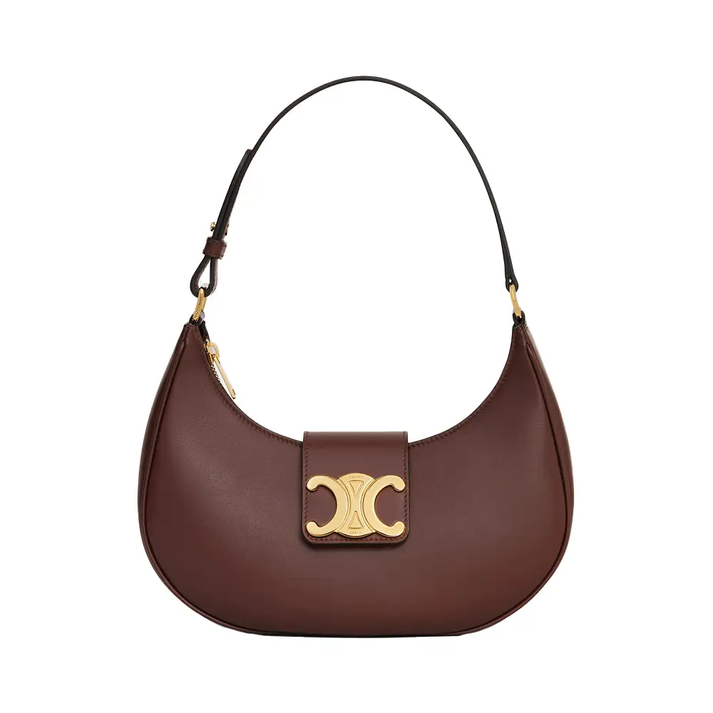 【CELINE】AVA TRIOMPHE BAG●114493DGQ38NO MEDIUM AVA TRIOMPHE BAG IN smooth Calfskin - BLACK | CELINE