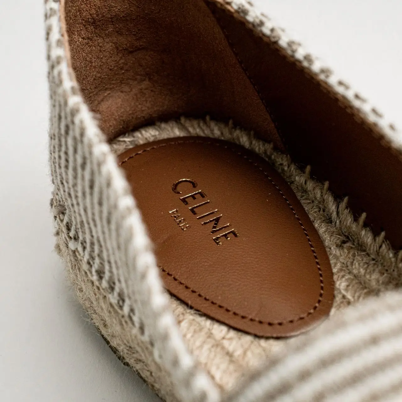 ◆CELINE◆LES ESPADRILLES CELINE IN TRIOMPHE JACQUARD CANVAS LES ESPADRILLES CELINE IN TRIOMPHE JACQUARD CANVAS - BEIGE