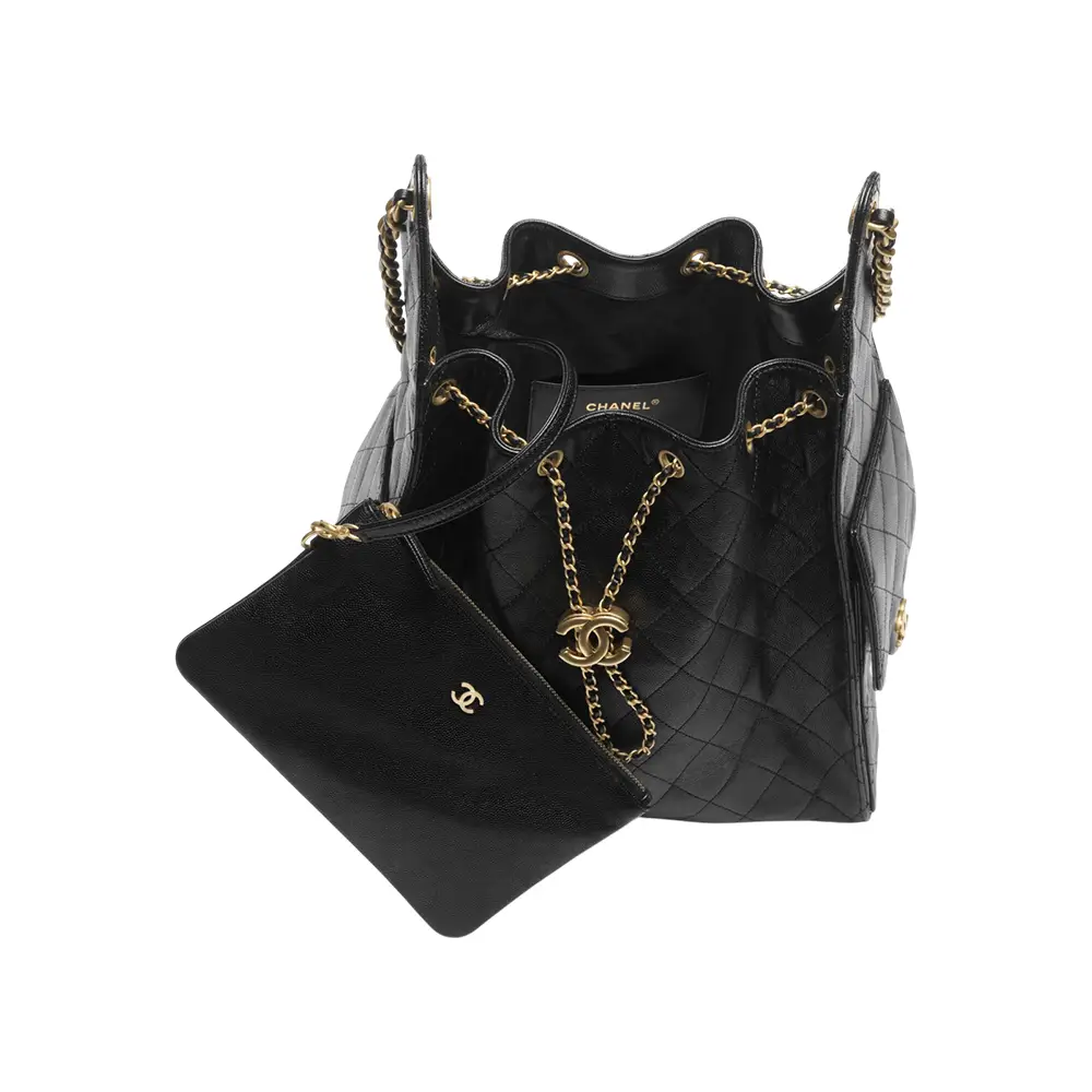Chanel C25 Medium Handbag Caviar Leather Black Ghw – voilà.id