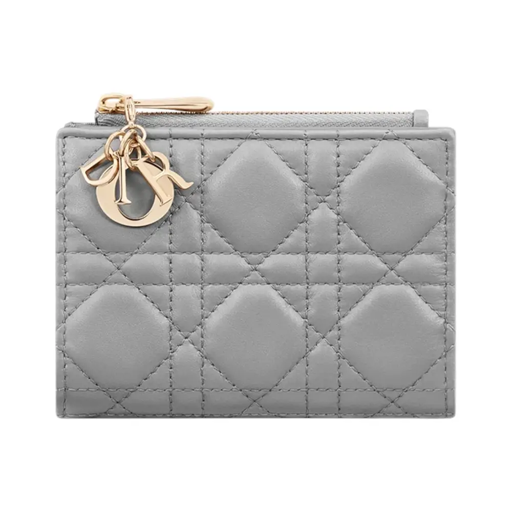 Christian Dior Lady D Dahlia Wallet Anthracite Gray – voilà.id
