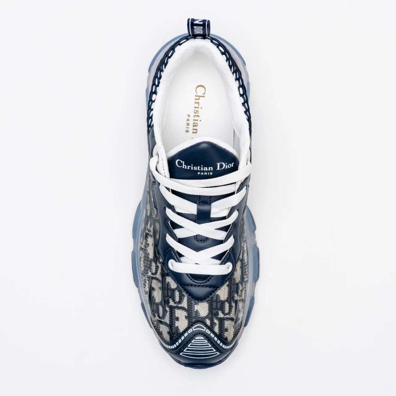 Christian Dior D'Vibe Sneakers Oblique Jacquard Fabric and