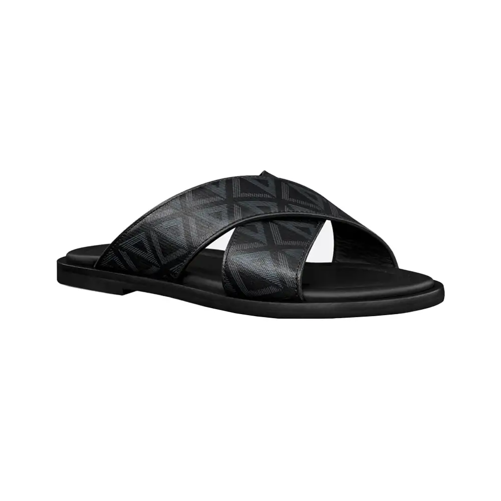 サンダル DIOR 3SA161ZSA_H969 THONG SANDAL JACQUARD BLACK 3SA161ZSAH961_E03?$default_GHC