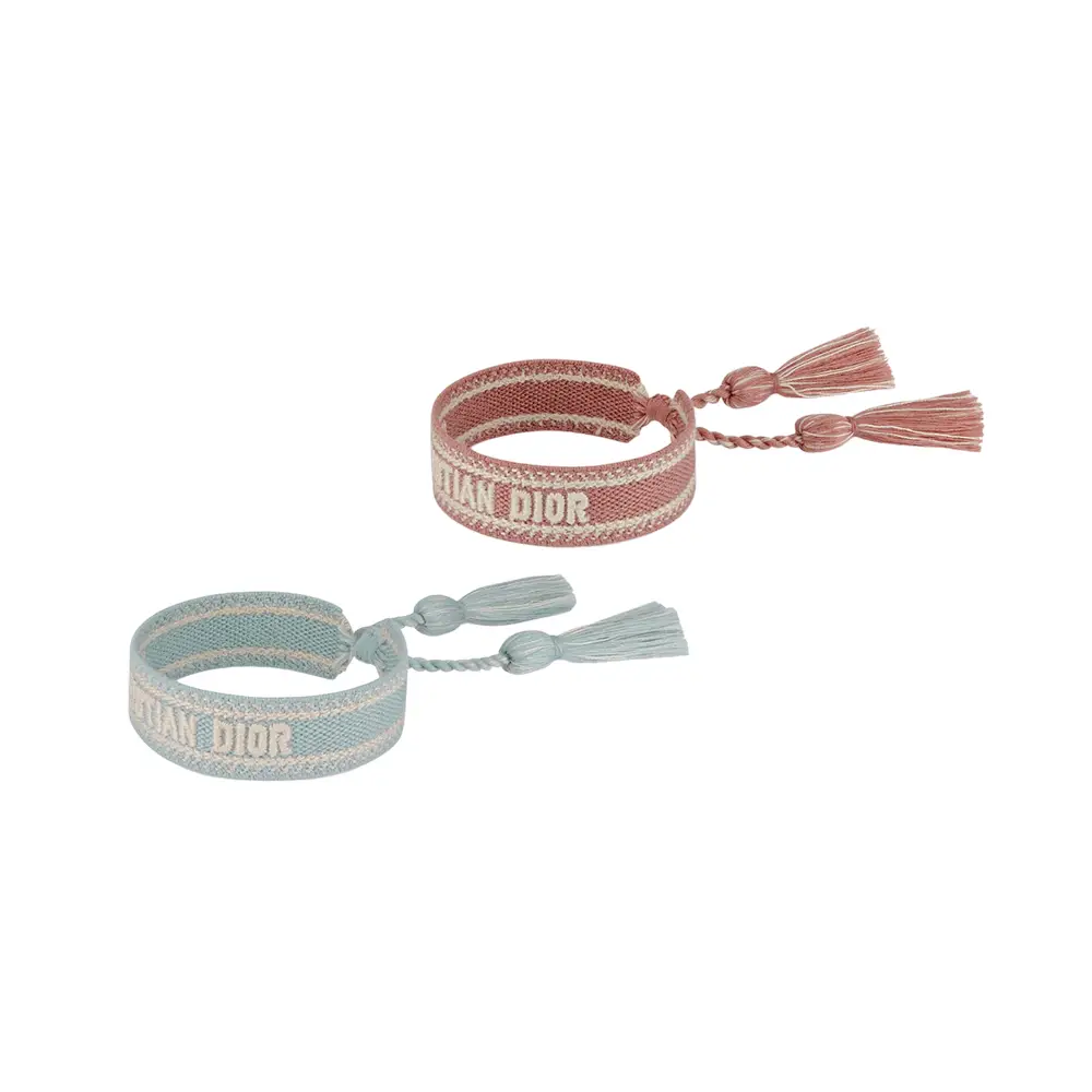 Christian Dior Bracelet Set Oblique Placid Blue Pink – voilà.id