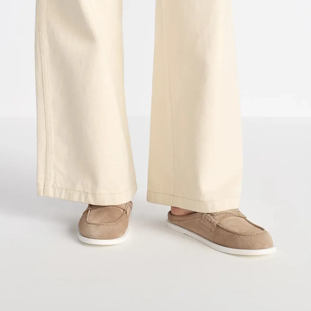 【直営・関税送料込】Dior Boy Mules suede Christian Dior D'Boy Mules Suede Calfskin Rope Beige – voilà.id