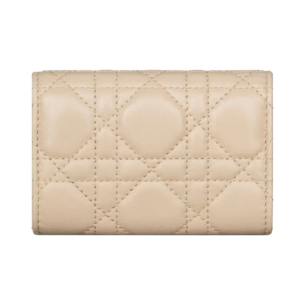 Christian Dior My D Glycine Medium Wallet Two-Tone Powder