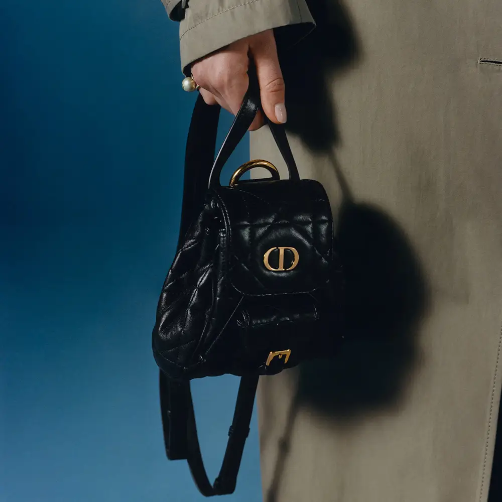 DIOR カロ ナノ バックパック ブラック S5237UNOZ_M900 ミニサイズが可愛い】Dior Caroバックパック/ナノサイズ (Dior
