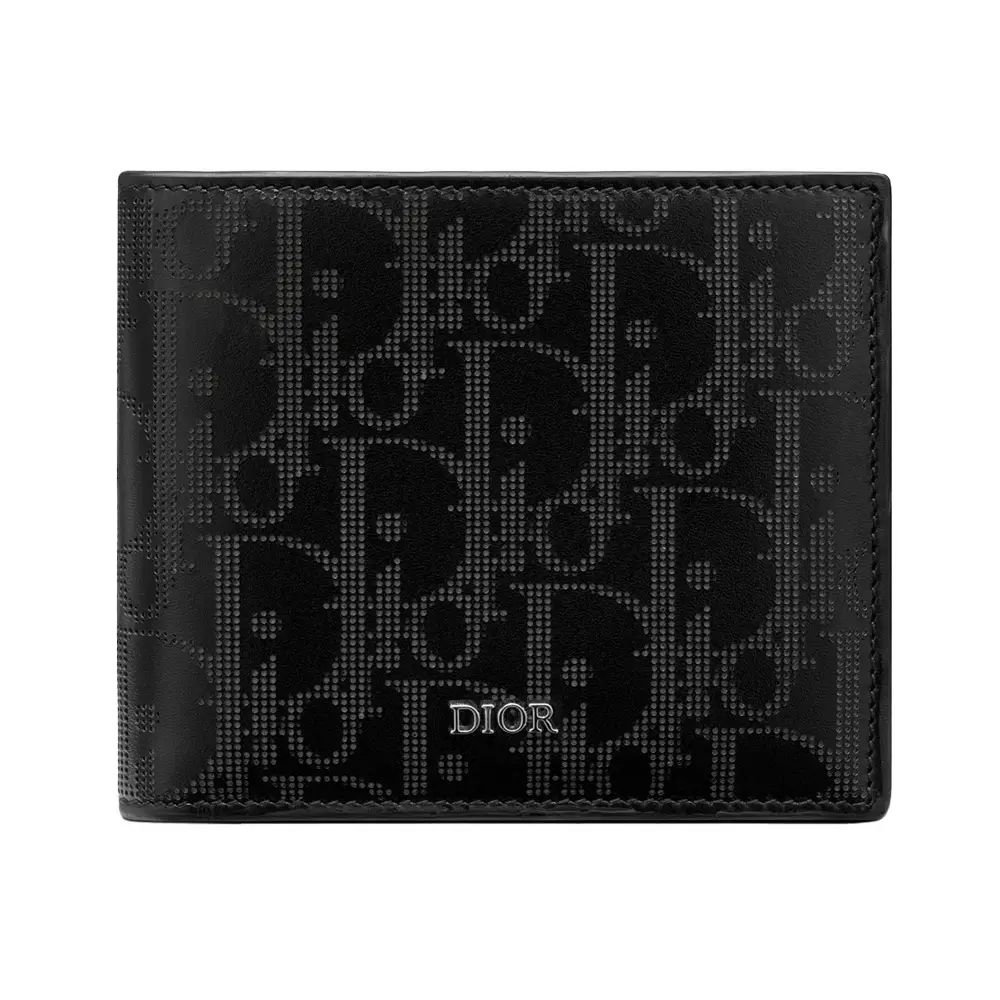 Christian Dior Bifold Wallet Black D Oblique Galaxy Leather – voilà.id
