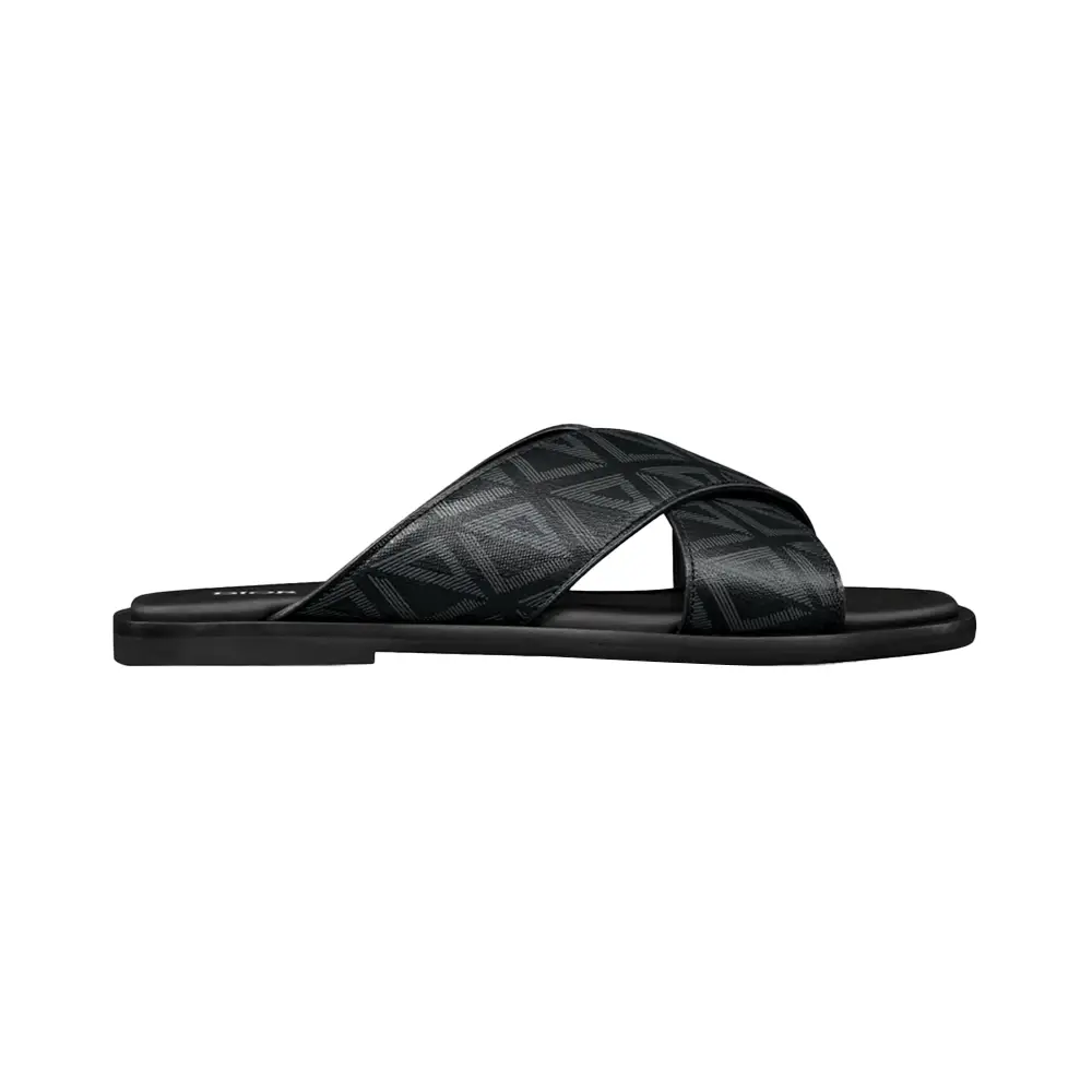 サンダル DIOR 3SA161ZSA_H961 THONG SANDAL JACQUARD BLACK Dior Alias Thong Sandal Beige and Black Dior Oblique