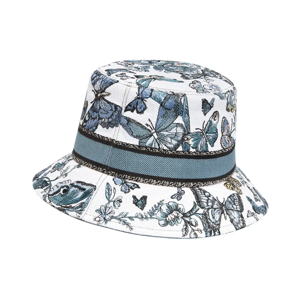 ハット Dior D-Bobby Toile De Jouy Scotland Dior D-Bobby Toile de Jouy Scotland Small-Brim Bucket Hat