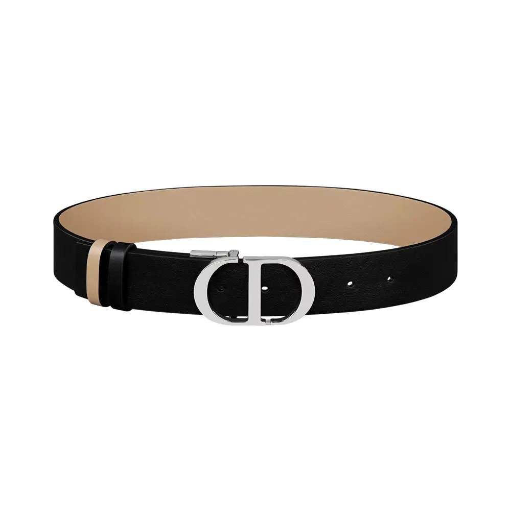 Christian Dior Miss D 25mm Patent Leather Calfskin Belt