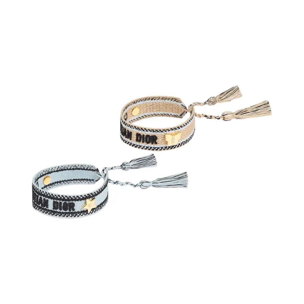 24SS【DIOR 】Christian Dior Bracelet Set クリスタル セット Christian Dior by John Galliano Silver Crystal Bracelet with